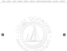 Tablet Screenshot of colesdockside.com